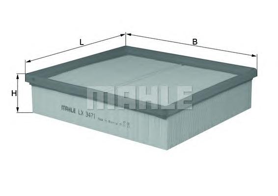 Воздушный фильтр MAHLE ORIGINAL