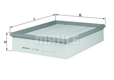 Воздушный фильтр MAHLE ORIGINAL LX537