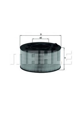 Воздушный фильтр MAHLE ORIGINAL