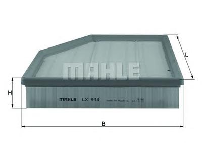 Воздушный фильтр MAHLE ORIGINAL LX944