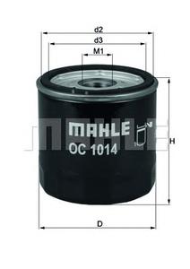 Масляный фильтр MAHLE ORIGINAL