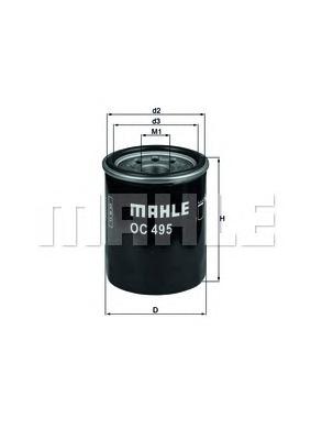 Масляный фильтр MAHLE ORIGINAL