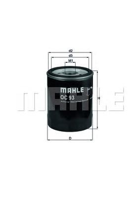 Масляный фильтр MAHLE ORIGINAL