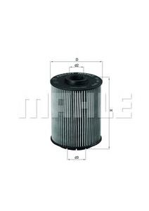 Масляный фильтр MAHLE ORIGINAL OX160D