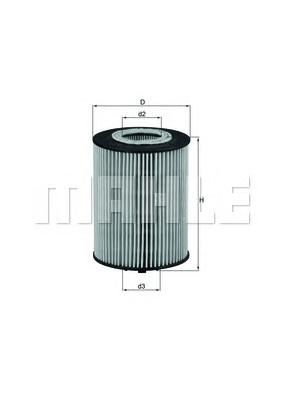 Масляный фильтр MAHLE ORIGINAL