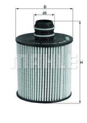 Масляный фильтр MAHLE ORIGINAL