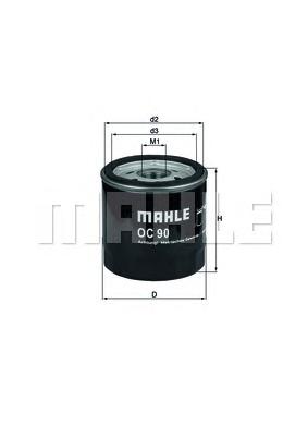 Масляный фильтр MAHLE ORIGINAL