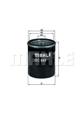 Масляный фильтр MAHLE ORIGINAL