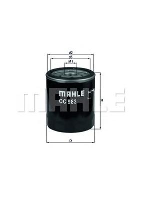 Масляный фильтр MAHLE ORIGINAL