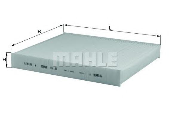 Фильтр, воздух во внутренном пространстве MAHLE ORIGINAL
