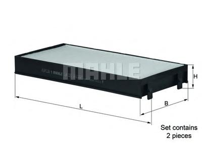 Фильтр, воздух во внутренном пространстве MAHLE ORIGINAL LA221/S