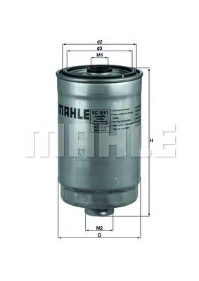 Топливный фильтр MAHLE ORIGINAL