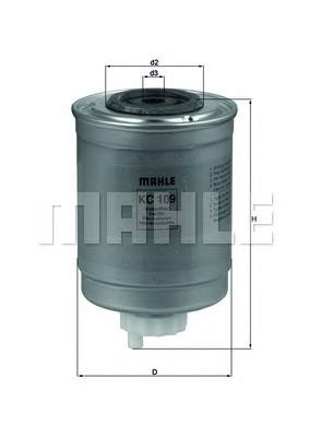 Топливный фильтр MAHLE ORIGINAL