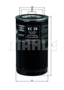 Топливный фильтр MAHLE ORIGINAL KC28