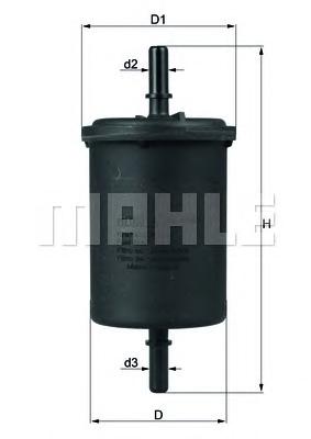 Топливный фильтр MAHLE ORIGINAL