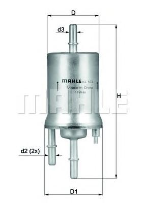 Топливный фильтр MAHLE ORIGINAL