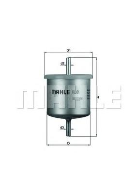 Топливный фильтр MAHLE ORIGINAL