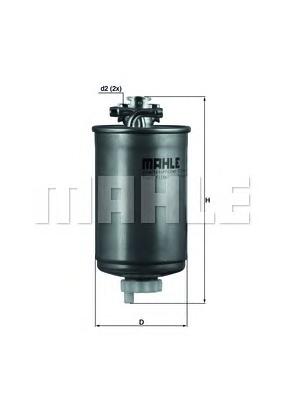Топливный фильтр MAHLE ORIGINAL