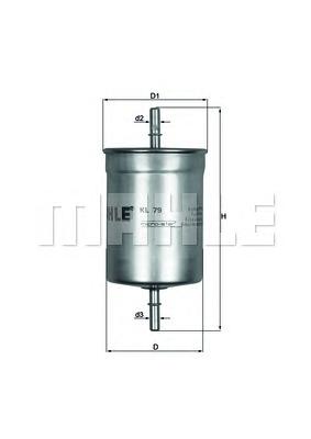 Топливный фильтр MAHLE ORIGINAL