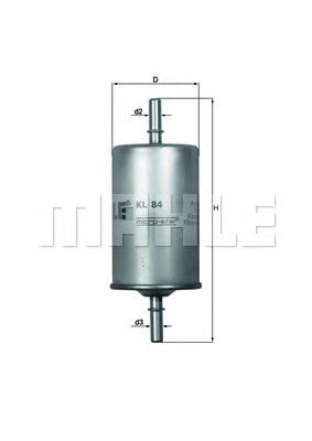 Топливный фильтр MAHLE ORIGINAL