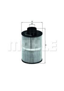 Топливный фильтр MAHLE ORIGINAL KX208D