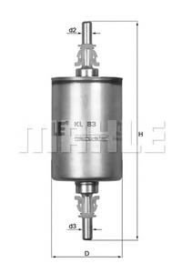 Топливный фильтр MAHLE ORIGINAL KL83