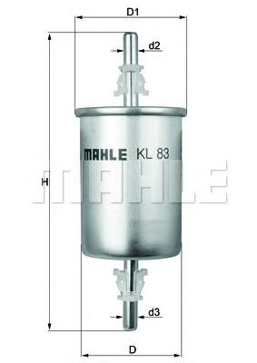 Топливный фильтр MAHLE ORIGINAL