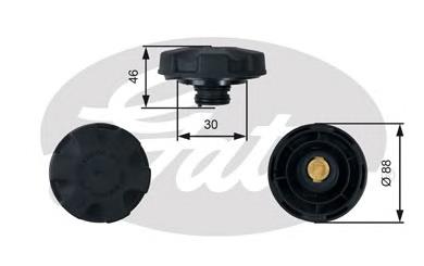 Крышка, резервуар охлаждающей жидкости GATES