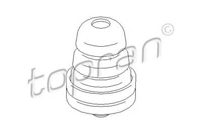 Втулка, балка моста TOPRAN 722690