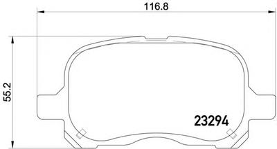 Комплект тормозных колодок, дисковый тормоз PAGID T1229