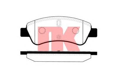 Комплект тормозных колодок, дисковый тормоз NK 223741
