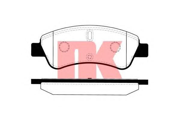 Комплект тормозных колодок, дисковый тормоз NK