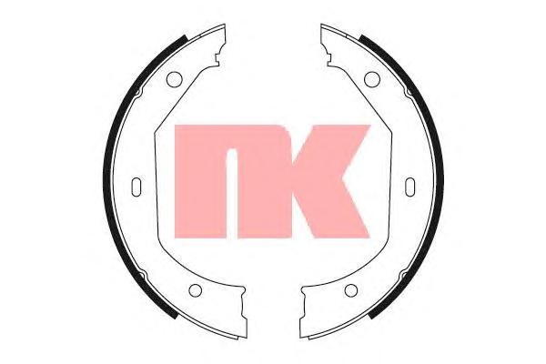Комплект тормозных колодок, стояночная тормозная система NK
