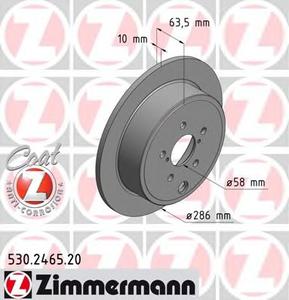 Тормозной диск ZIMMERMANN 530246520