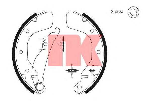 Комплект тормозных колодок NK