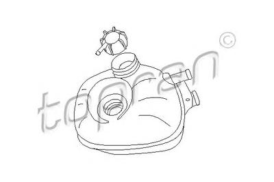 Компенсационный бак, охлаждающая жидкость TOPRAN 100165