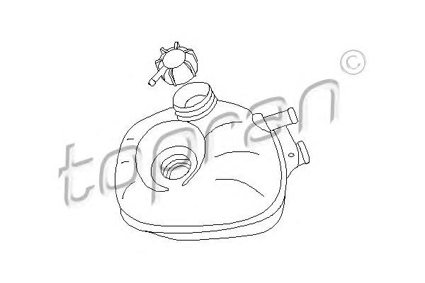 Компенсационный бак, охлаждающая жидкость TOPRAN