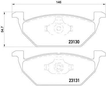 Комплект тормозных колодок, дисковый тормоз HELLA PAGID 8DB355008591