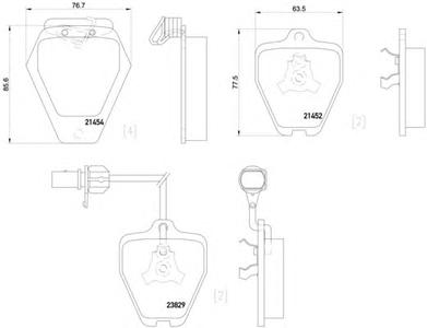 Комплект тормозных колодок, дисковый тормоз PAGID T1328