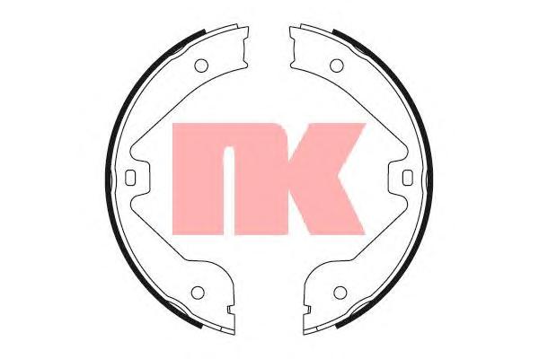 Комплект тормозных колодок, стояночная тормозная система NK