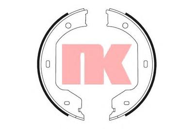 Комплект тормозных колодок, стояночная тормозная система NK 2715695