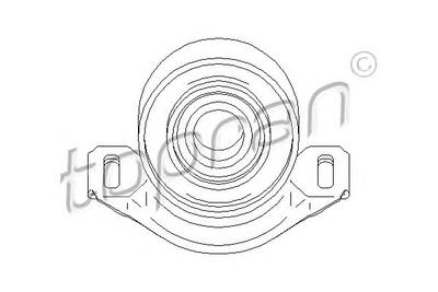 Подвеска, карданный вал TOPRAN 400081