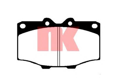 Комплект тормозных колодок, дисковый тормоз NK 224509