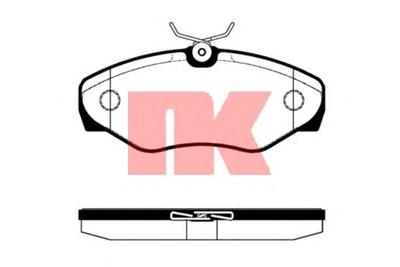 Комплект тормозных колодок, дисковый тормоз NK 223626