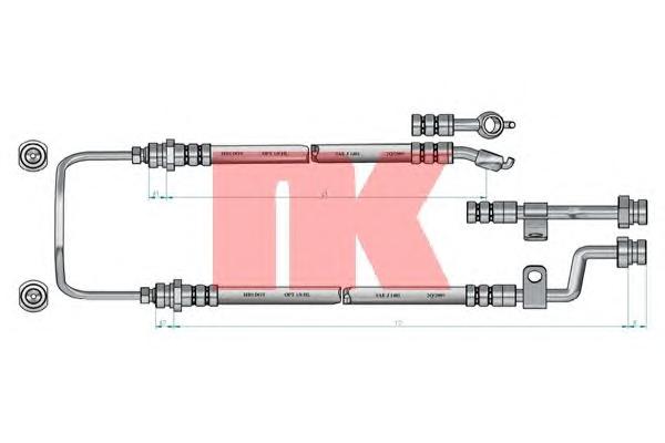 Тормозной шланг NK
