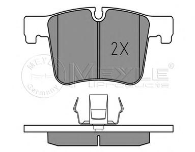 Комплект тормозных колодок, дисковый тормоз MEYLE 0252519919