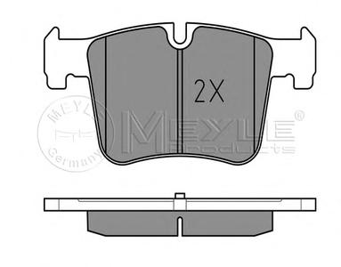 Комплект тормозных колодок, дисковый тормоз MEYLE