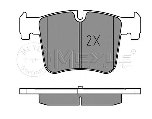 Комплект тормозных колодок, дисковый тормоз MEYLE