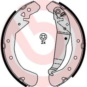Комплект тормозных колодок BREMBO