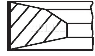 Комплект поршневых колец MAHLE ORIGINAL 00523N0
